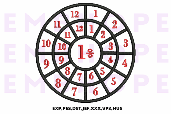 Division Wheel 1: Playful Math Embroidery for Small Shops
