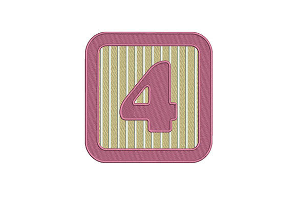 Four 4 Number: A Seasonal Embroidery Staple