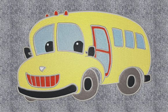 Happy School Bus: A Seasonal Embroidery Gem